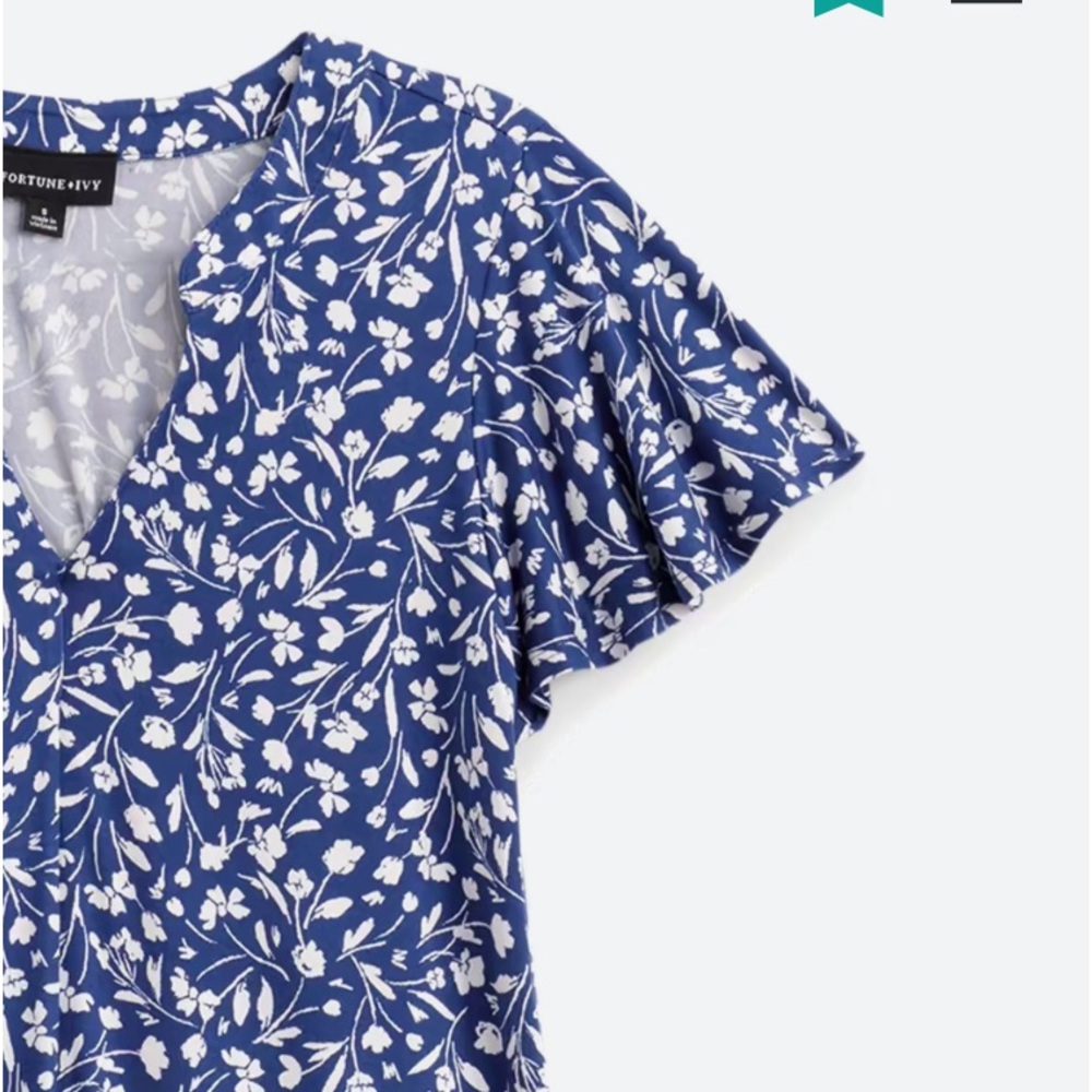 NWT FORTUNE & IVY Stitch Fix Jule Knit Dress Sz L - Picture 3 of 7